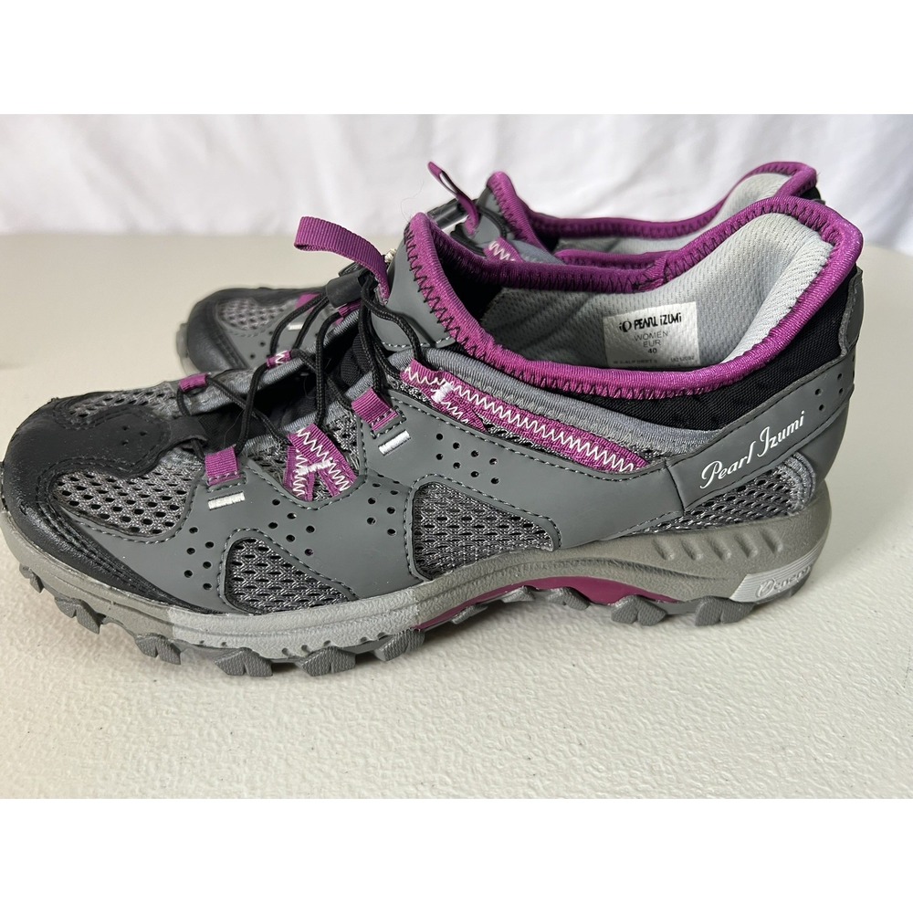 Pearl Izumi W X-Alp Drift II Black Purple Gray 2 Bolt Cycling Shoes EUR 40 US 9